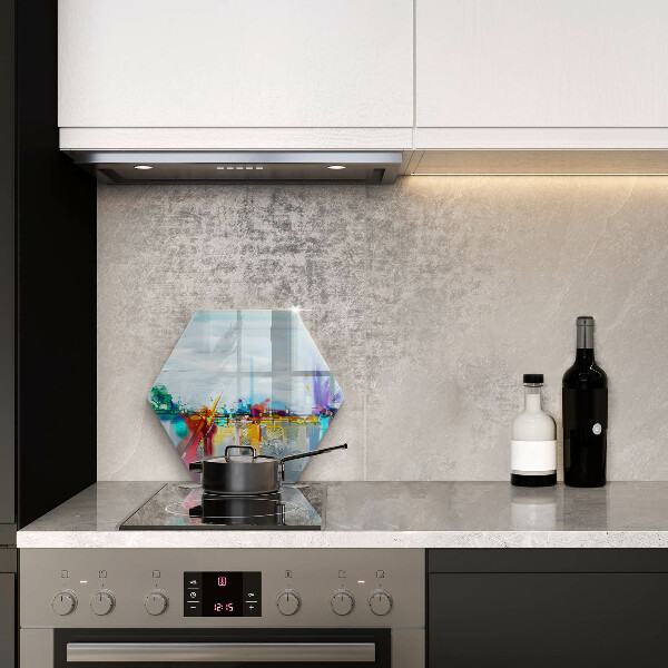 Skleněná krájecí deska Malovaná abstrakce