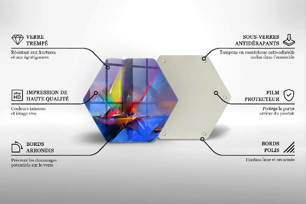 Skleněná krájecí deska Malovaná abstrakce