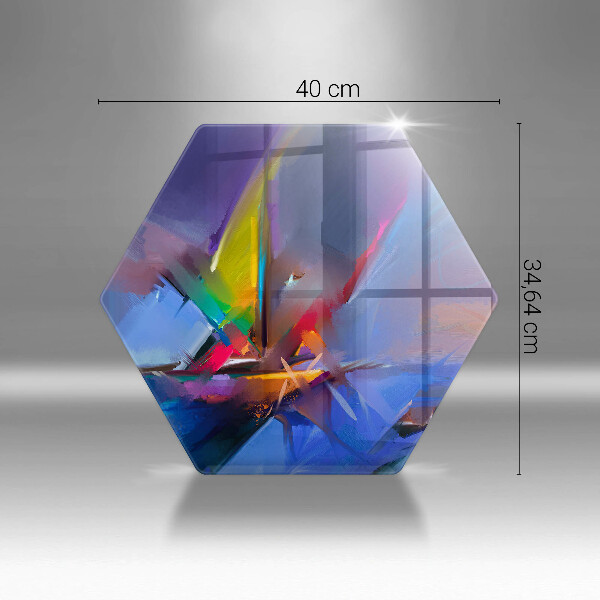 Skleněná krájecí deska Malovaná abstrakce