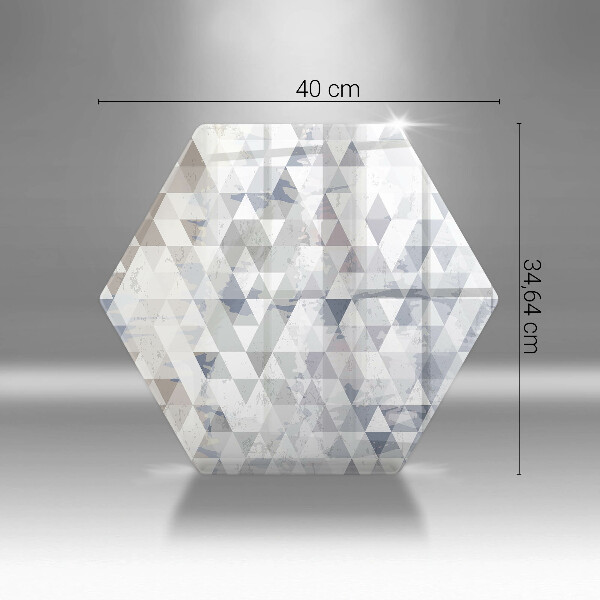 Skleněná krájecí deska Vzor trojúhelníků