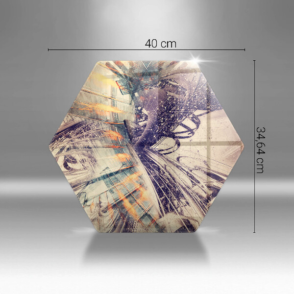 Skleněné krájecí prkénko Moderní kompozice