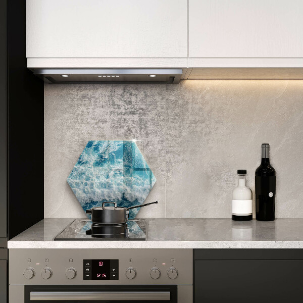 Skleněné krájecí prkénko Vlny mořské vody