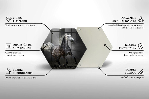 Skleněná deska do kuchyně Kůň cválající