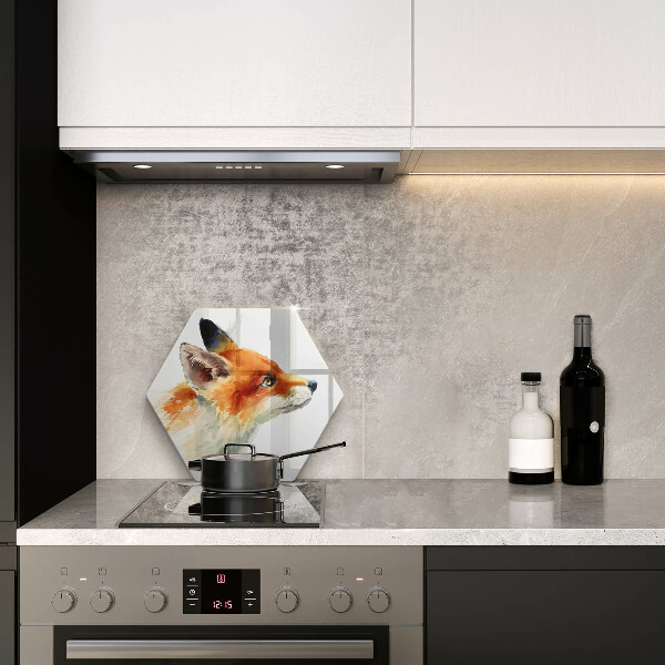 Skleněná krájecí deska Malovaná liška