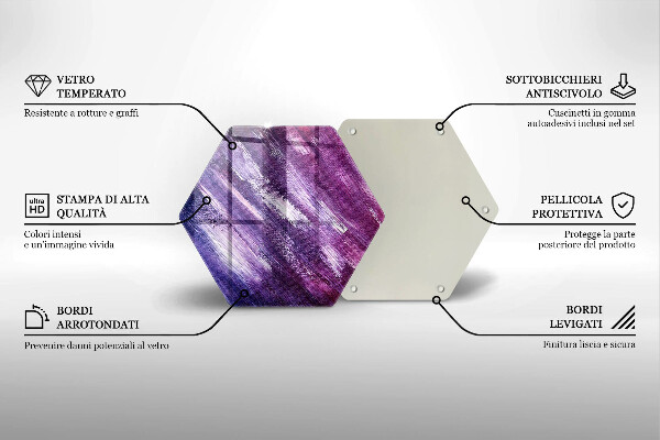 Skleněná krájecí deska Malování abstrakce