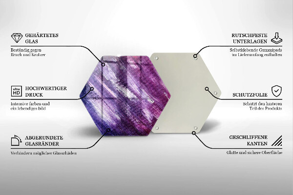 Skleněná krájecí deska Malování abstrakce