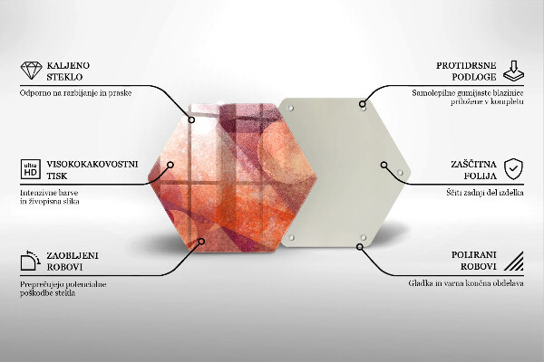 Skleněná krájecí deska Abstraktní umění