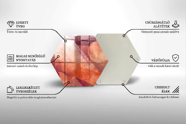 Skleněná krájecí deska Abstraktní umění