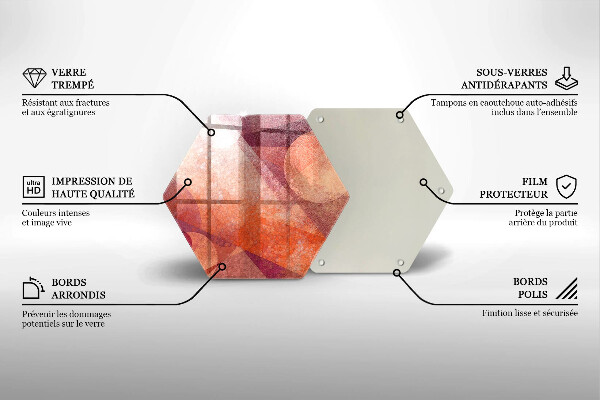 Skleněná krájecí deska Abstraktní umění