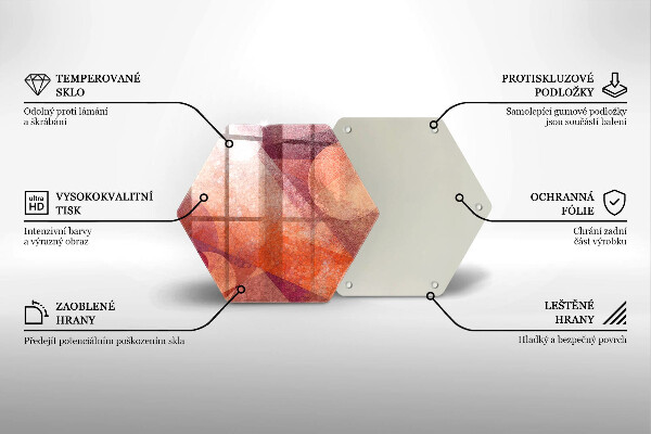 Skleněná krájecí deska Abstraktní umění