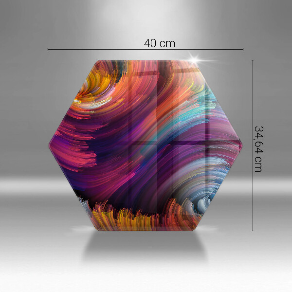 Skleněná deska do kuchyně Barevné melíry