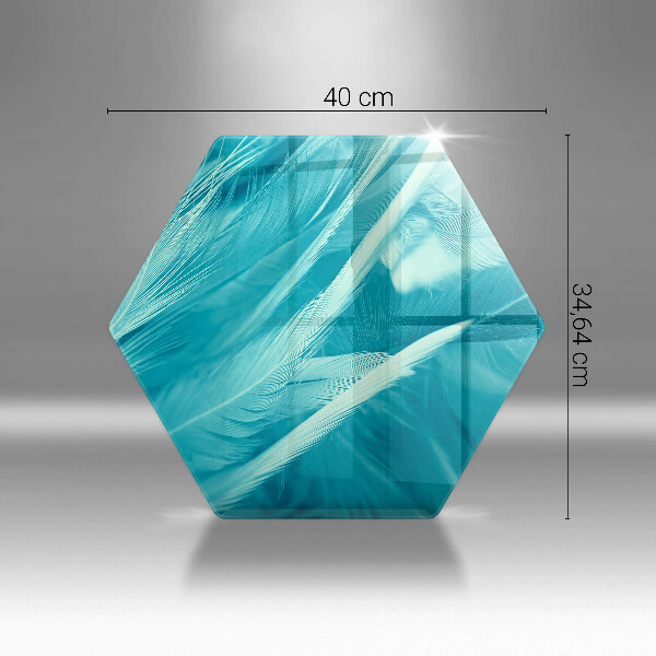 Skleněná deska do kuchyně Jemné peří