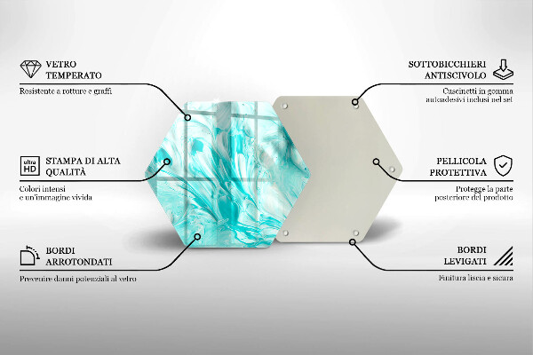 Skleněná deska do kuchyně Abstrakce barvy