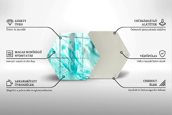 Skleněná deska do kuchyně Abstrakce barvy