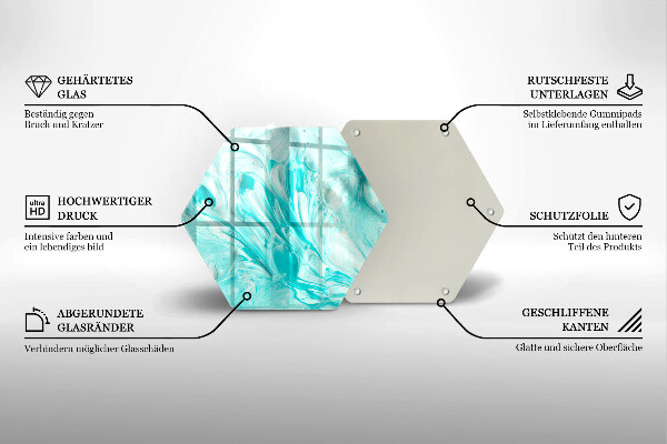 Skleněná deska do kuchyně Abstrakce barvy