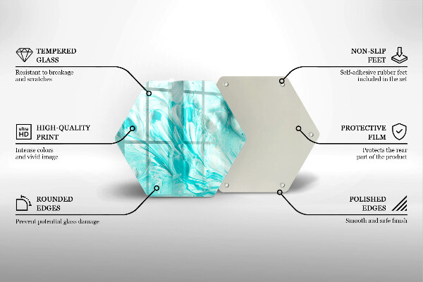 Skleněná deska do kuchyně Abstrakce barvy