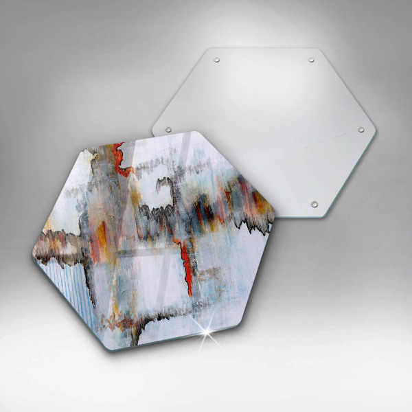 Skleněná deska do kuchyně Abstrakce barvy