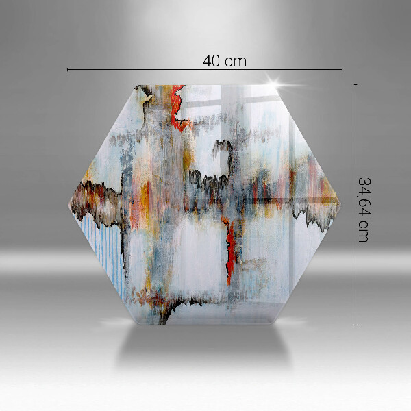 Skleněná deska do kuchyně Abstrakce barvy