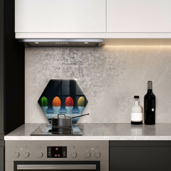 Skleněná deska do kuchyně Abstraktní ovocná vejce