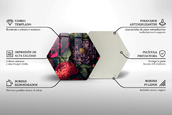 Skleněná deska do kuchyně Krásné květiny