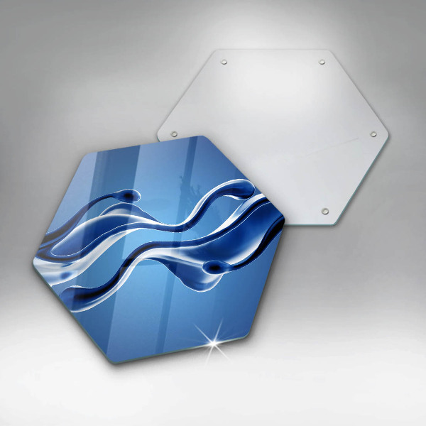 Skleněná deska do kuchyně Abstrakce tekutin