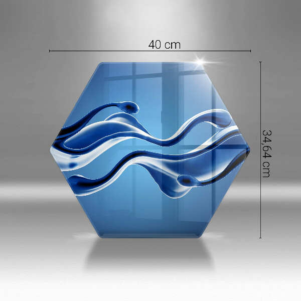 Skleněná deska do kuchyně Abstrakce tekutin