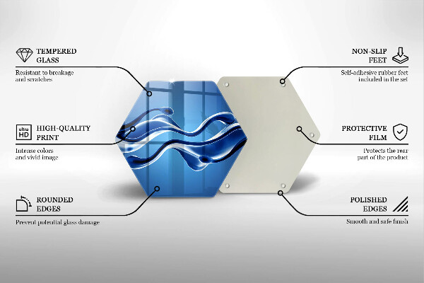 Skleněná deska do kuchyně Abstrakce tekutin