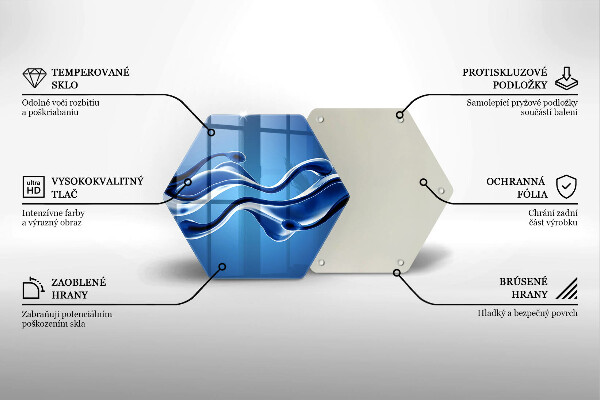 Skleněná deska do kuchyně Abstrakce tekutin