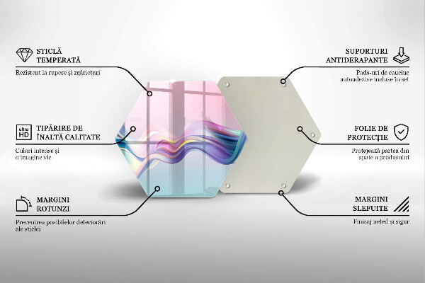 Skleněná deska do kuchyně Pastelové abstrakce