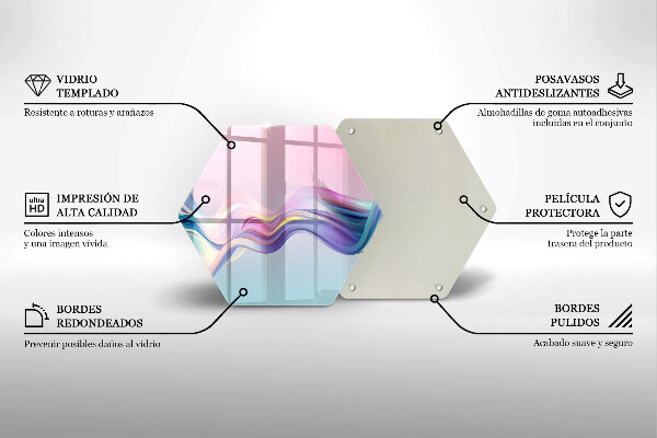 Skleněná deska do kuchyně Pastelové abstrakce