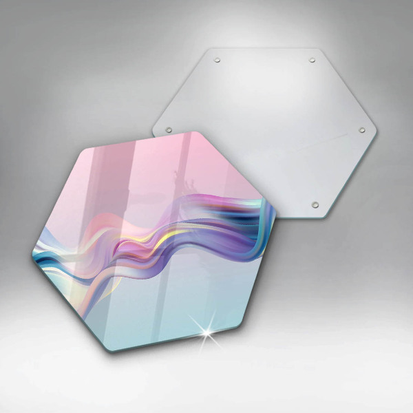 Skleněná deska do kuchyně Pastelové abstrakce