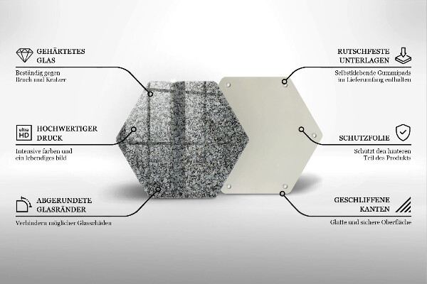 Skleněná deska do kuchyně Textura kamene