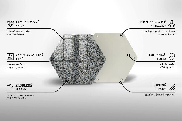 Skleněná deska do kuchyně Textura kamene