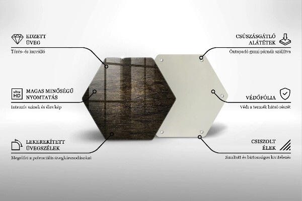 Skleněná deska do kuchyně Textura dřevěné kůry