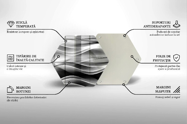 Skleněná deska do kuchyně Abstraktní linie kouře