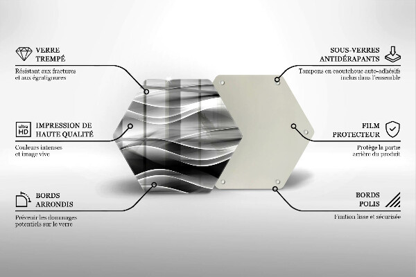 Skleněná deska do kuchyně Abstraktní linie kouře