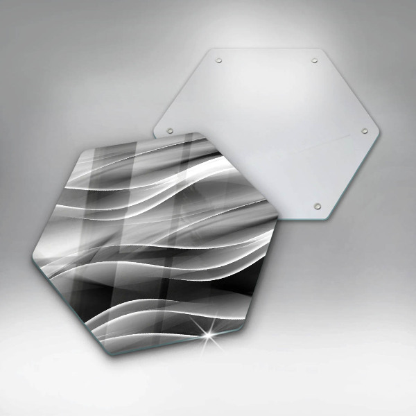 Skleněná deska do kuchyně Abstraktní linie kouře