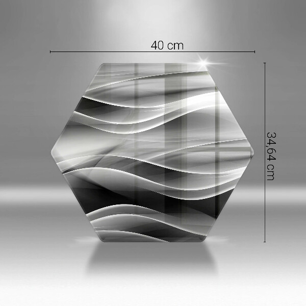 Skleněná deska do kuchyně Abstraktní linie kouře