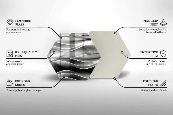 Skleněná deska do kuchyně Abstraktní linie kouře