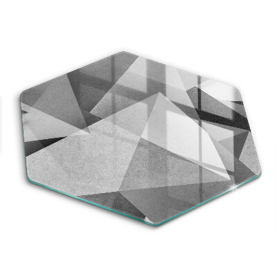 Skleněná krájecí deska Konkrétní ostrá abstrakce
