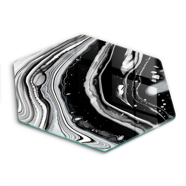 Skleněná krájecí deska Inkoustová abstrakce