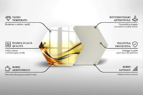 Skleněná deska do kuchyně Abstraktní linie světla