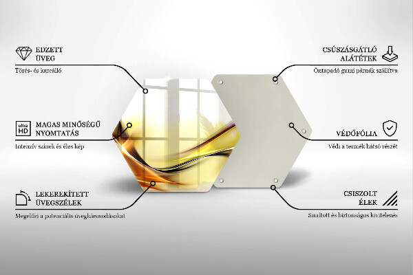 Skleněná deska do kuchyně Abstraktní linie světla