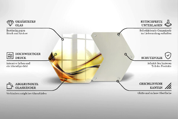 Skleněná deska do kuchyně Abstraktní linie světla