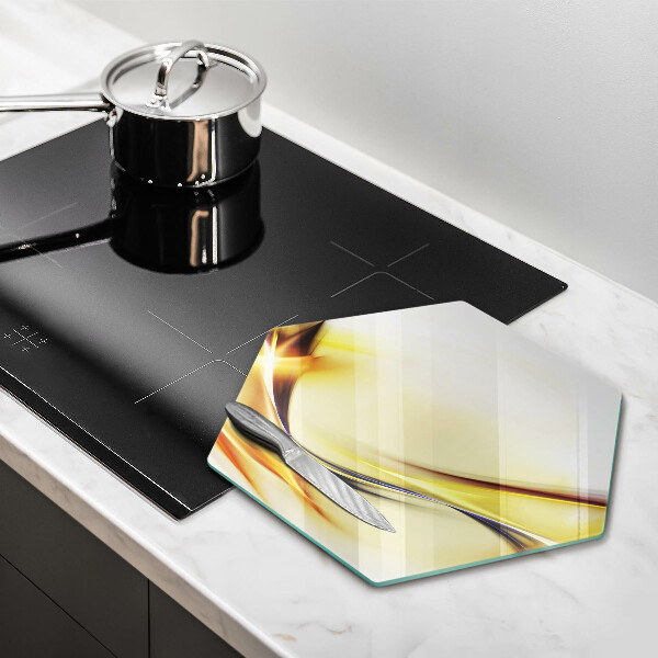 Skleněná deska do kuchyně Abstraktní linie světla