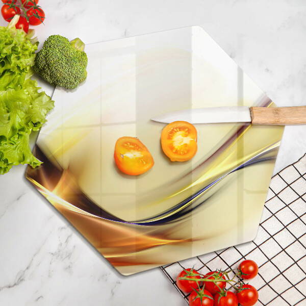 Skleněná deska do kuchyně Abstraktní linie světla