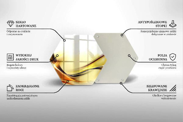 Skleněná deska do kuchyně Abstraktní linie světla