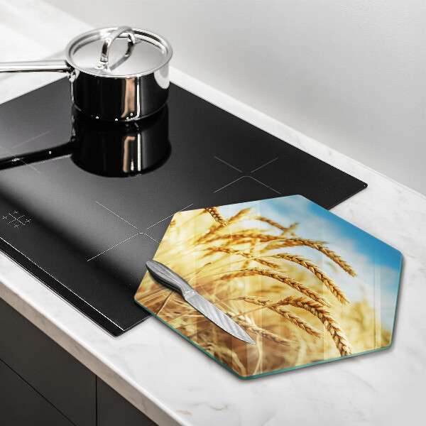 Skleněná deska do kuchyně Klasy obilovin na poli