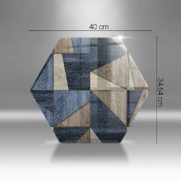 Skleněné krájecí prkénko Geometrické abstrakce