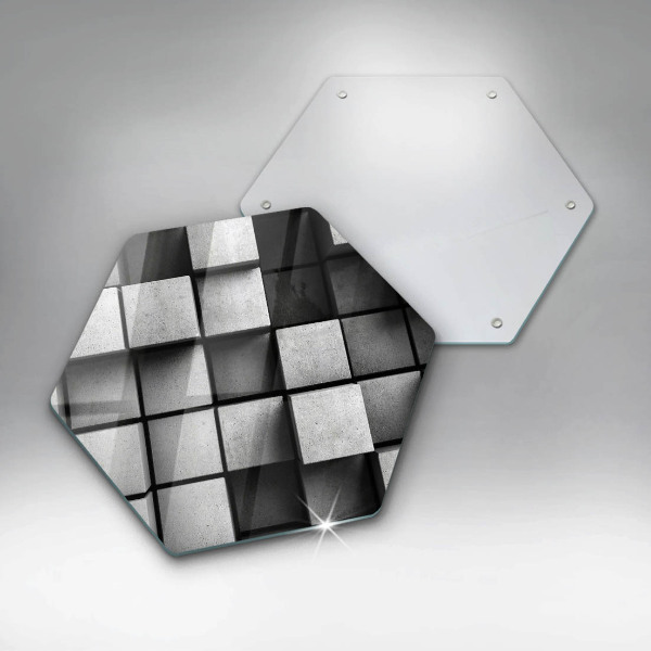 Skleněné krájecí prkénko 3d geometrie pozadí